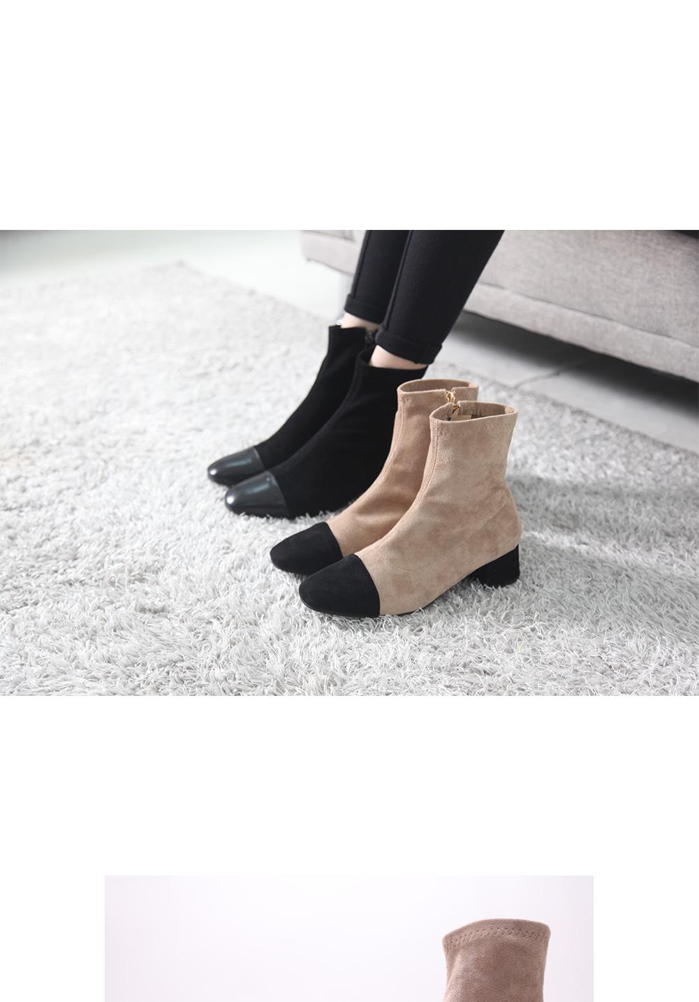 MR-1023 Two-Tone Suede Ankle Boot Girls Angle