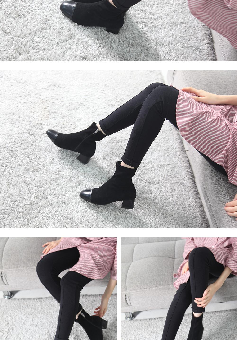 MR-1023 Two-Tone Suede Ankle Boot Girls Angle